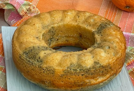 Ciambella variegata agli agrumi e alga Spirulina